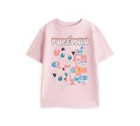 Pokemon Girl's Short Sleeved T-Shirt | Pink | Official Merch | Size: 7-8 Years Pokemon Pink 7-8 Years