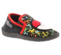 Pokemon Grayson Boys Black & Red Printed Slippers, Size: 11
