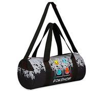 Pokemon Gym Bag for Kids, Pikachu Boys Duffle Bag Large Holdall (Black)