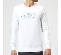 Pokemon Happy Holidays Outlines Christmas Jumper - White - M