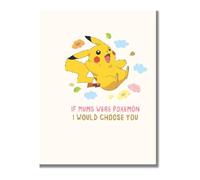 Pokemon Happy Mother's Day Card, I'd Choose You, Pikachu Mothers Day Card, Cute Anime Design