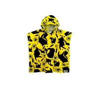 Pokemon Hooded Pikachu Towel Poncho in Yellow Pokemon Yellow One Size