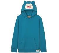 Pokemon Hoodie for Boys Teens, Hooded Sweatshirt, Pikachu Eevee Pullover Casual Sports, Long Sleeve Jumper, Anime Gifts for Boys (5-6 Years, Blue Snorlax)