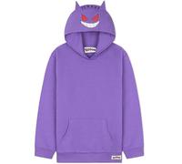 Pokemon Hoodie for Boys Teens, Hooded Sweatshirt, Pikachu Eevee Pullover Casual Sports, Long Sleeve Jumper, Anime Gifts for Boys (11-12 Years, Purple Gengar)