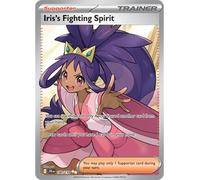 Pokemon - Iris’s Fighting Spirit 180/159 - Journey Together - Full Art Ultra Rare - Foil Single Card