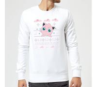 Pokemon Jigglypuff Christmas Christmas Jumper - White - XXL - White
