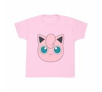 Pokemon Jigglypuff Face T-Shirt in Light Pink | Size: 9 Years Pokemon Light Pink 9 Years
