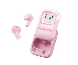 Pokemon JigglyPuff TWS Wireless Earphones with LED Light Up Slider Charging Case
