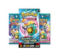 Pokemon Journey Together Mixed Language Booster Pack Bundle - 1 English Journey Together Booster Pack + 2 Korean Battle Partners Packs Imported by That Mouse Fashion