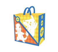 ABYSTYLE - Shopping Bag Pokemon Starters Kanto - Official Product - Large Reusable - Pikachu, Bulbasarre, Charmander & Squirrel