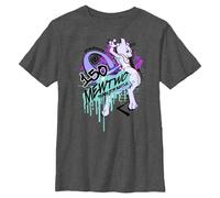 Pokemon Kids Boys Mewtwo 150 Short Sleeve T-Shirt, Dark grey mottled, L