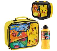 Pokemon Kids Childrens Lunch Set - Lunch Bag, Lunch Box & Water Bottle 430ml