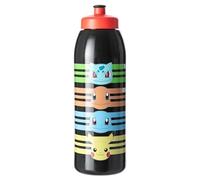 Pokemon Kids Drinks Water Bottle 900ml | Durable Safe Plastic Bottle | Spill-Proof Pull-Up Spout Reusable Travel Bottle for Boys or Girls