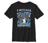 Pokemon Kids Lucario is He Boys Short Sleeve Tee Shirt, Black, L