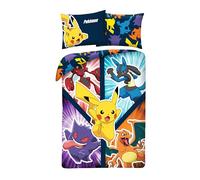 Pokémon Kids Single Duvet Cover 135x200 + Pillowcase Microfibre