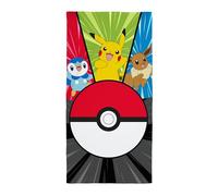 Pokémon Kids Towel | Super Soft Feel, Unite Design Featuring Pikachu, Pokeball | Perfect The Home, Bath, Beach & Swimming Pool | One Size 70cm x 140cm