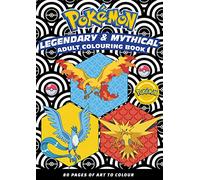 PokéMon: Legendary & Mythical Adult Colouring Book