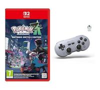 Pokemon Legends: Z-A - Nintendo Switch 2 Edition + 8BitDo SN30 Pro Bluetooth Controller, Hall Effect Joystick Update, Compatible with SW1, SW2, PC, macOS, Android, Steam Deck & Raspberry Pi (Gray)