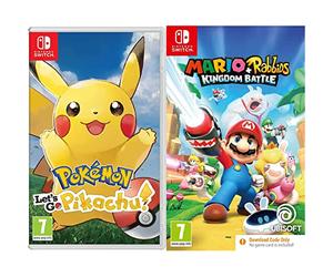 Pokémon: Let’s Go, Pikachu! (Nintendo Switch) + Mario + Rabbids Kingdom Battle (Code in Box) (Nintendo Switch)