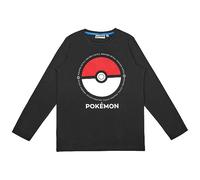 Pokemon Long Sleeve Shirt in Various Designs, black, 12 Years