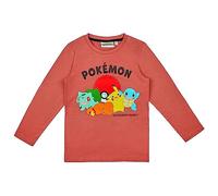 Pokemon Long Sleeve Shirt in Various Designs, light red, 12 Years