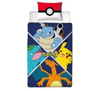 Pokemon Master Reversible Duvet Set Multicoloured (Single)