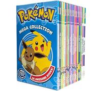 Pokemon Mega Collection 18 Books Box Set (Word Games, Code Breakers, Brain Teasers, Ash The Champion, A New Companion, A New Beginning, Pokemon Peril, The Orange League, Show Time! & 9 more...)
