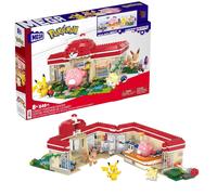 Pokémon Playset, Forest Pokemon Center Includes Pikachu, Chansey, Eevee, and Togepi, Building Toys for Kids and Adults, Collectible Character Model