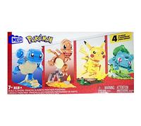 Pokemon Mega Construx Quad Set - Pikachu, Bulbasaur, and Squirtle - 818 Pcs