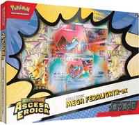 Pokémon: Mega Feraligatr-ex Collection of Megaevolution - Heroic Rise of the Pokémon TCG (One Holographic Promo Card, One Giant Lenticular Card and Four Expansion Envelopes)