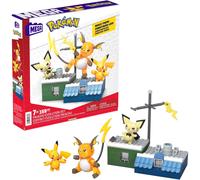 MEGA Pokémon Building Toy Kit Pikachu Set with 3 Action Figures (159 Pieces) for Kids