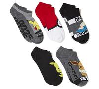 Pokemon Men's 5 Pack No Show Socks, Grey Dark Assorted, 9-13 UK