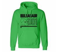 Pokemon Men's Bulbasaur Line Art Hoodie in Green | Size: Small Pokemon Green S