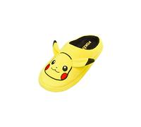 Pokemon Mens/Older Boys Pikachu Slippers, Yellow Size 10