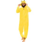 Pokemon Mens Onesie Pikachu Yellow Large