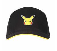 Pokemon Men's Pikachu Badge Baseball Cap in Black Pokemon Black One Size