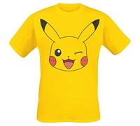 Pokemon Men's Pikachu Print Yellow - 2XL