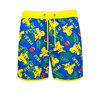 Pokemon Mens Pikachu Swim Shorts Multicoloured Size Large