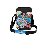 Pokemon Men's Shoulder Bag Small Shopping School Phone Wallet in Black Pokemon Black One Size