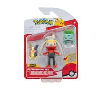 Pokémon Morpeko, Raboot & Bulbasaur Battle Figure Set