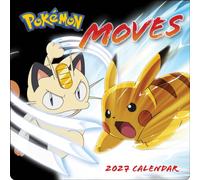 Pokemon Moves 2027 Wall Calendar
