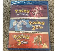 Pokémon Movie 1-3 Collection (PG) 3-Disc Blu-ray New Sealed