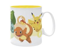 ABYSTYLE Pokémon Pikachu & Starters Ceramic Novelty Coffee & Tea 460ml / 16.2oz Mug | Pokémon Mug | Coffee Mug | Pokémon Merchandise | Pokémon Gifts