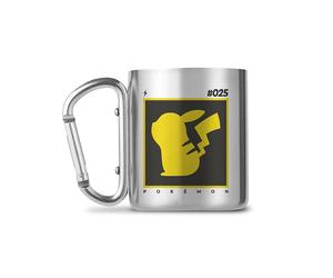 Pokémon Mug with carabiner - Pikachu Cup silver coloured Onesize