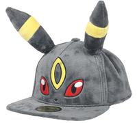 POKEMON Umbreon with Plush Ears Novelty Snapback Baseball Cap - Grey/Yellow