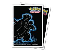 Ultra Pro | Pokemon Neon Kanto Apex Deck Protector Sleeves - Blastoise (105ct) | Trading Card Game Accessory | Ages 6+