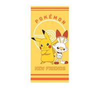 Pokemon New Friends Cotton Bath Towel in Yellow Pokemon Yellow