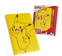 Pokemon Notebook and Pen Set Anime Stationery Supplies Teens Kids Diary Pikachu Charizard Homework School Supplies Gifts for Kids (Notebook/Ballpen Set)