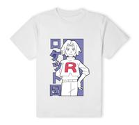 Pokemon Official Akedo x Team Rocket James T-Shirt - White | Size: Small Pokemon White S