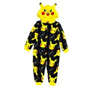 Pokémon Official Boys or Girls Hooded Onesie, Pikachu, Charmander, Gengar, Eevee, Snorlax, Squirtle, Age 3-12 Years